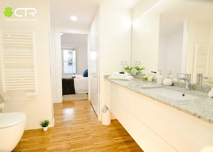 Next To Cathedral With Garden Saint-Jacques-de-Compostelle